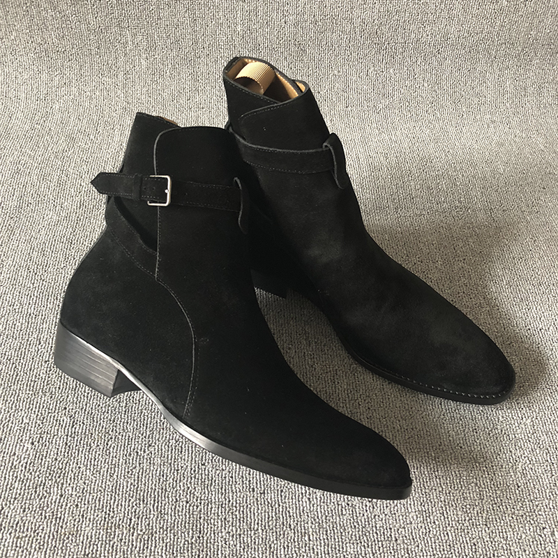 Black Brown Genuine Cow Suede  - đánh giá và giá Crossfit Male