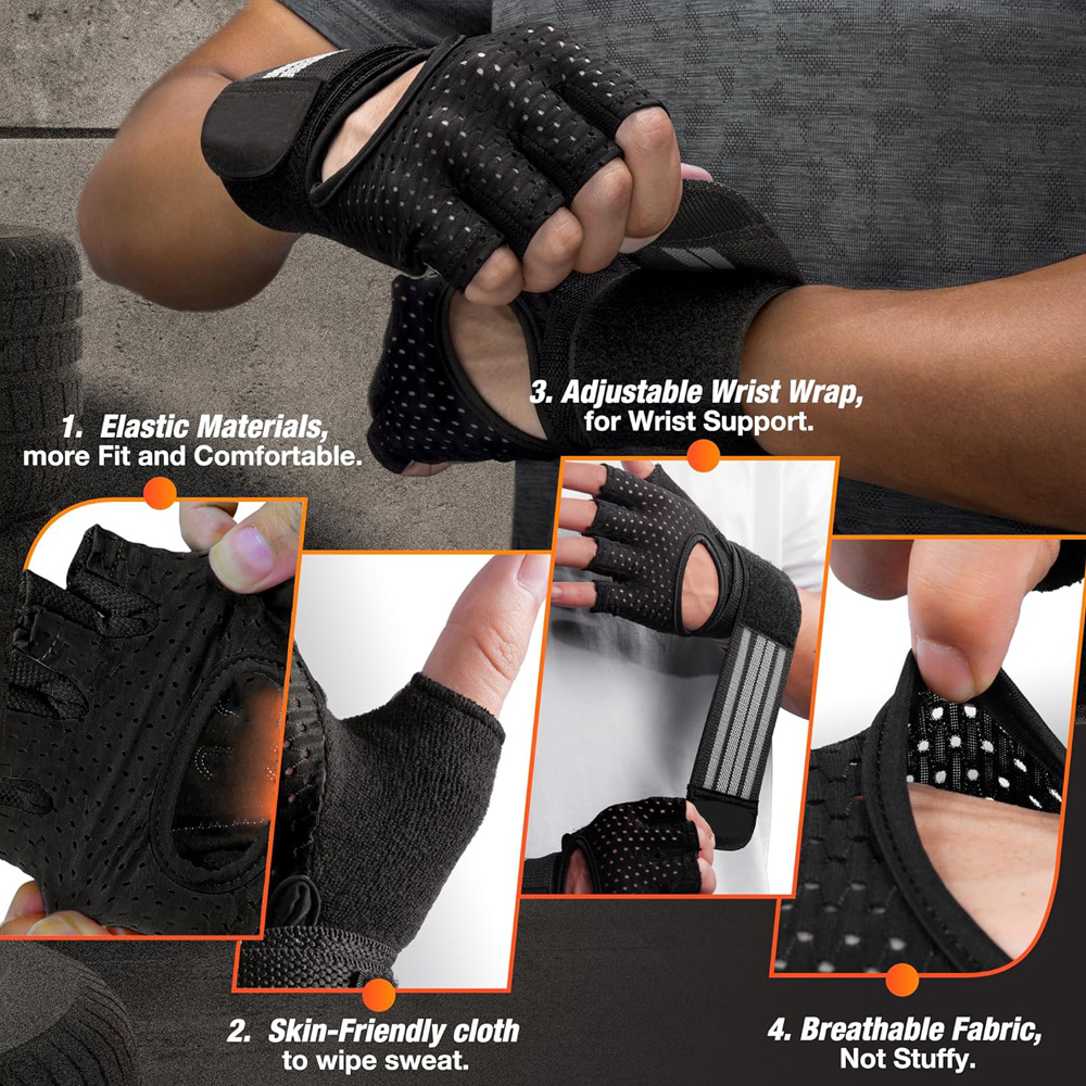 Fitness Gloves with Wrist Supp - đánh giá và giá Crossfit Fitness Gear