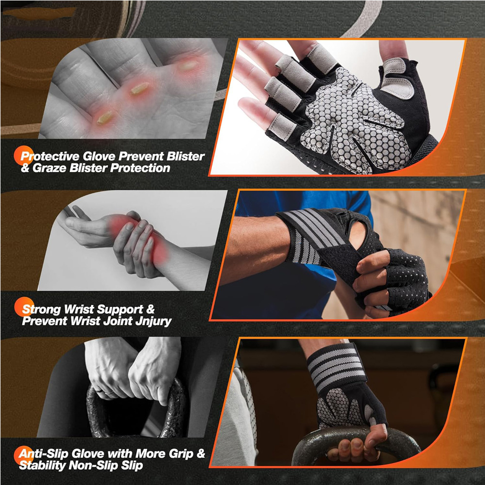 Fitness Gloves with Wrist Supp - đánh giá và giá Crossfit Fitness Gear