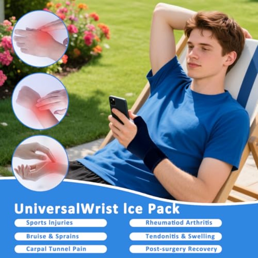 Wrist Ice Pack Wrap, Refreezab - đánh giá và giá Wrist Wrap Support